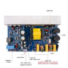 Freeshipping Mono Home Amplifier Audio Board 1000W High Power Class D Digital Sound Speaker Amplifier With Switch Power Supply Lmlls