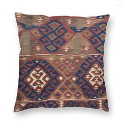 Pillow Old Persian Kilim Weave Aztec Textile Cover Home Decor Bohemian Carpet Tribal Throw Case For Sofa