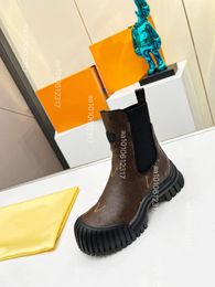 2024 LUXURY Martin short boots cowhide Belt buckle Metal women Shoes Classic Thick heels Leather designer shoe High heeled Fashion Diamond Lady boot Large size 35-42