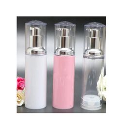 40ml Airless Bottle Vacuum Pump Lotion Cosmetic Container Used For Travel Refillable Bottles fast shipping BJ