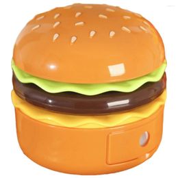 Night Lights Cute Hamburger Light Nursery With Pencil Sharpener Rechargeable Ambience For Study Bedroom Home Gift