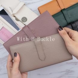 Wallets U Beauty Women's Short Wallet Top Quality Genuine Leather Letter Hasp Cowhide Card Holders Fashion Money Bag Small Change Purse