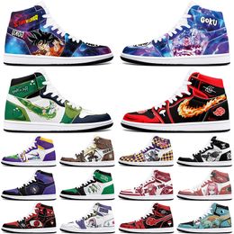 DIY classics customized basketball shoes sports basketball shoes 1s men women antiskid anime fashion trend customized figure sneakers 0002F2DR