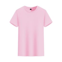 New Sports Outdoor Clothing Fan Top Summer Round Neck Men Pink T-shirt