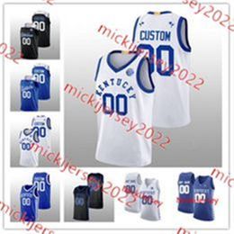 Reed Sheppard Kentucky Jersey 21 D. J. Wagner 23 Jourdon Burks 44 Zvonimir Ivisic Kentucky Wildcats Basquete Jerseys Personalizado Costura Mens Juventude