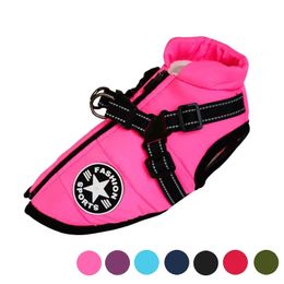 Dog Apparel Pet Harness Vest Clothes Puppy Clothing Waterproof Jacket Winter Warm For Small Dogs Shih Tzu Chihuahua Pug Coat 231114