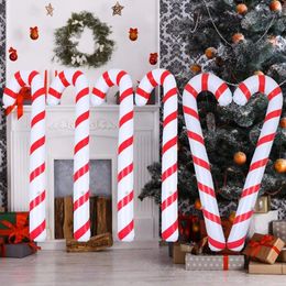 Christmas Decorations 90cm Inflatable Christmas Candy Cane Stick Balloons Outdoor Candy Canes Decor for Xmas Decoration Supplies Navidad 231114