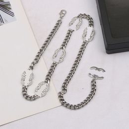 20 stil Deigner Marke Doppel Brief Anhänger Perle Dicke Kette Pullover Halskette für Fahion Frauen Hochzeit Geschenk Schmuck