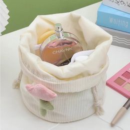 Cosmetic Bags Women Drawstring Bag Cute Ins Travel Storage Makeup Organizer Female Make Up Pouch Portable Toiletry Beauty Case