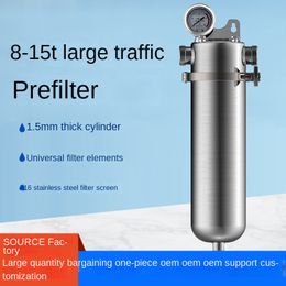 304 rostfritt stål främre filter hushåll hela huset stort flödesvatten renare backwash kranvattenfilter