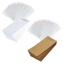 Jewellery Pouches 100 Pcs Car Packaging For Selling Sublimation Coasters Cards With Bags F19D