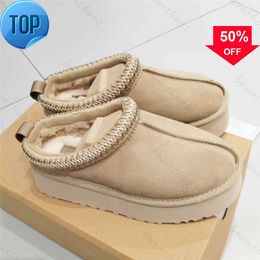 Womens Australia designer boots tasman Tazz sheepskin Shearling platform Slippers winter shoes Classic Ultra Mini snow boot Suede Wool UGGss ankle bootiesH