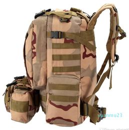 Backpack Rucksack Outdoor 45 Molle Tactical luxury handbags Hiking Camping climbing designer Bags 600D Camouflage mens Sport lugg236s