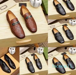 Men Loafers Luxurious Designers Shoes Genuine Leather Brown black Mens Casual Designer Dress Shoes Slip On Wedding Shoe