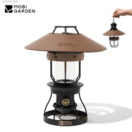 Camping Lantern MOBI GARDEN Camping Lantern Lamp Lighting IPX4 Decoration Indoor Outdoor Multitool Camping Equipment Q231116