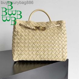 Luxury Handbag for Ladies Botega Sheepskin Totes Andiamo Woven Series Women's Bag Double Sided Sheepskin New Large Andiamo Horizontal Handbag Fashionable YCRIX