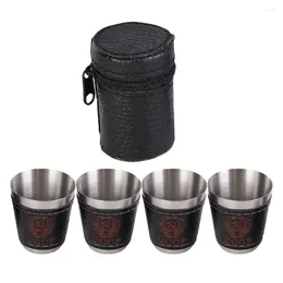 Wine Glasses Cup S Cups Steel Stainless Metalmug Drinking Coffee Campingliquor Tea Travel Espresso Goblet Beer Vessel Whiskey