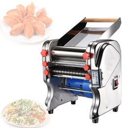 Household Small Electric Dough Press Commercial Dough Machine Stainless Steel Dumpling Wrapper Machine Noodle Maker