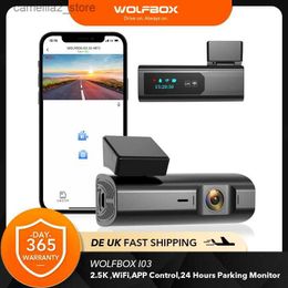 Car DVRs WOLFBOX 2.5K Dash Cam WiFi Car DVR I03 Car Camera Front 24H Parking Monitoring Dashcam with Loop Recording Night Vision Recorder Q231115