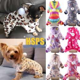 Dog Apparel Soft Warm Pet Jumpsuits Clothing For Dogs Pajamas Fleece Small Puppy Coat Outfits Hoodie Cats Clothes Christmas