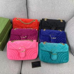 designers bags marmont handbag high quality suede Shoulder Bags Classic Crossbody Clutch Pretty 18 22 26cm Women Shoulder bag