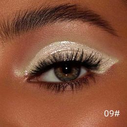 Eye Shadow QIBEST Glitter Liquid Eyeshadow Long Lasting Pearlescent Shiny Eye Shadow Sequins Lying Silkworm Shimmer Eyes Makeup CosmeticsL231115