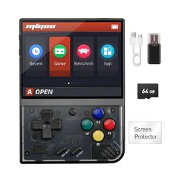 Portable Game Players MIYOO Mini Plus Portable Handheld Game Console V2 Mini IPS Screen Retro Video Game Console 64G 10000 Games Linux System 231114