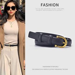 Belts New Luxury Brand High Quality Women Real Leather Width Belts Golden Lock Buckle Dress Jeans Sweater Waistband Belt Q231115