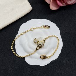 Fashion Designer Brand Charm Bracelets Luxury Planet Women Jewellery Saturn ChainBracelet Metal Pearl For Woman Gold Bracelet hghdfer