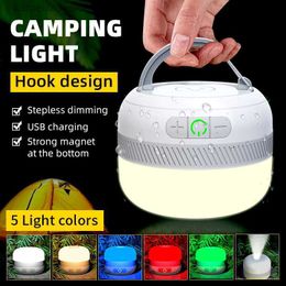 Camping Lantern New Outdoor LED Camping Flashlight 230 Hours Rechargeable Camping Lantern with Magnet Lighting Fixture Portable Emergency Light Q231116