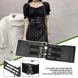 Belts 2023 Harajuku Lolita Corset Punk Goth Retro Outer Belt Cool Female Wide Wear Waist Dress Wrap Fashion Seal K6k4