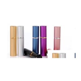 Packing Bottles Wholesale 5Ml Mini Portable Refillable Per Atomizer 5 Ml Aluminium Spray Bottle Empty Bottles High Quality Colorf Drop Dh5D2