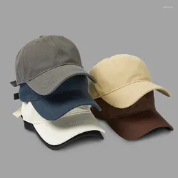 Ball Caps Foux Baseball Women Men Summer Spring Autumn Letter Embroidery Adjustable Visor Shade Sun Hat Korea Japanese Style Fashion