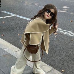 Women's Fur Faux Fur Temperament Elegant Loose Women's Coat With Scarf Fashion Long Sleeve Pocket Single Breasted Lady Jacket Coat Autumn Winter 231115