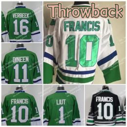 Uomini giovanili personalizzati donne Hartford''Whalers''Mike 1 Liut Jersey 10 Ron 11 Francis Dineen 16 Patrick Verbeek Throwback Stitched Outdoor Apparel