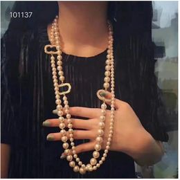 Pendant Necklaces Fashion Long Pearl Necklaces for Women Men Party wedding lovers gift Bride Channel necklace Designer Jewellery