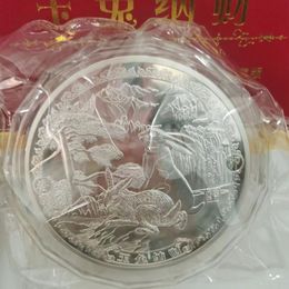 Arts and Crafts 1000g Chinese Shanghai Mint 1kg zodiac rabbit silver Coin