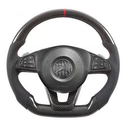 Real Carbon Fiber Steering Wheel for BENZ W205 S205 S213 W213 X156 C117 X117 C E GLA CLA GLE A45 C63 E63 GLE63