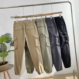 2023 Version Stones Island Badge Spring Summer New Belt Cargo Pants High Street Casual Leggings Trend Ye Tidal Flow 996