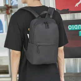 Backpack Men's Small Black Lightweight Trendy Messenger Bag Simple Casual Travel Universal Boys
