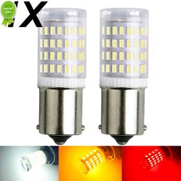 New 1X 3014 80smd 1156 Ba15s P21w 1157 Bay15d P21/5w Led for Car Auto Brake Lamp 12v Turn Signal Light Red Amber Reversing Lights