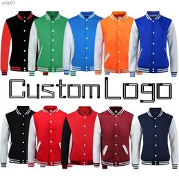 Men's Jackets Custom GREY SLE Plain Women Team Uniform Coat College Baseball Jacket For Men Green Orange Navy w Blue Maroon RedL231115