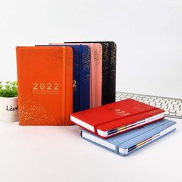 Fashion Agenda 2023 Jan-Dec Diary English Language Thicken Notebook A5 Leather Soft Cover School Planner Efficiency Journal