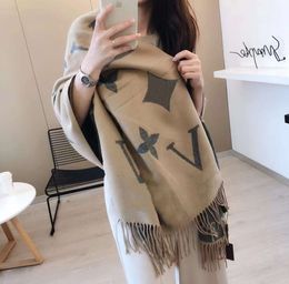 Şapkalar Eşarplar Eldivenler Setler Şapkalar Scarves Scarves Yeni 2023 Kaşmir Eşarp Kış Tarzı Kalınlaştırılmış Şal Batı Moda Burnu Boyun Her Şey Sıradan Şapka ve Eşarp