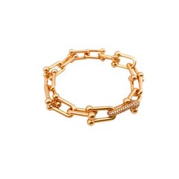 T bracelet diamond bracelet designer bracelet U Horseshoe moissanite bracelet lover bracelet gold lover bangle womens Jewellery Lover Bracelet