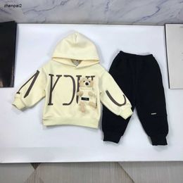 Luxury baby Tracksuit Autumn two-piece set toddler designer clothes Size 90-150 Pocket Doll Bear kids hoodie and pants Nov15