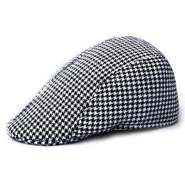 Berets Unisex Plaid Flat Hats Beret For Men Women Autumn Winter Warm Caps Hat 3 Colours