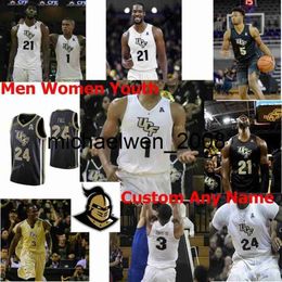 Mich28 UCF Knights College Basketball Jersey 2 Terrell Allen 20 Frank Bertz 21 Chad Brown 22 Chance McSpaddenn Men Women Youth Custom Stitched