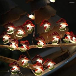 Decorative Flowers 1 Set Easter Light String Battery Powered Easy To Instal 20/30 LED Bulbs Copper Wire Mushroom Lamp Home Decor