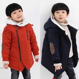 Coat Kids Fleece Coat Autumn Winter Boys Girls Jacket Children Clothing Hooded Warm Outerwear Boys Clothes 4 6 8 10 11 12 Years 231114